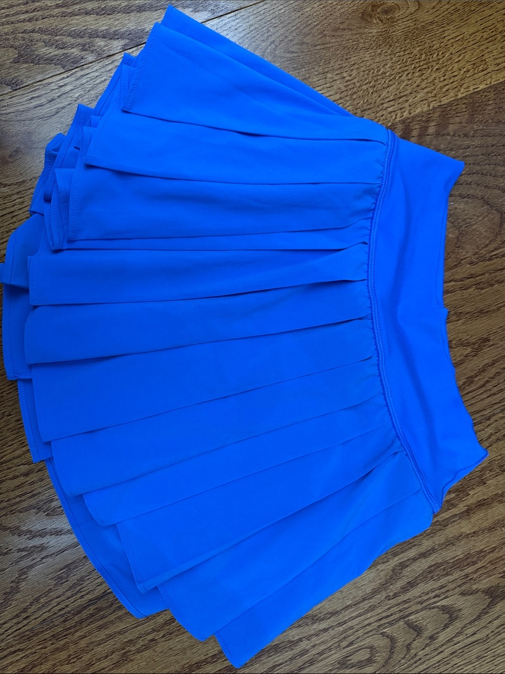 Pleated Mini Skirt in Vivid Blue